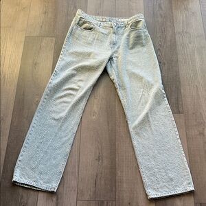 Zara Light Blue Straight Leg Women's Jeans